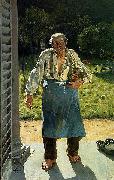 Emile Claus The Old Gardener USA oil painting artist
